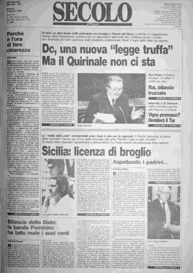 martedì 25 giugno 1991