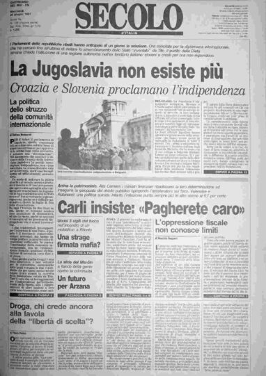 mercoledì 26 giugno 1991