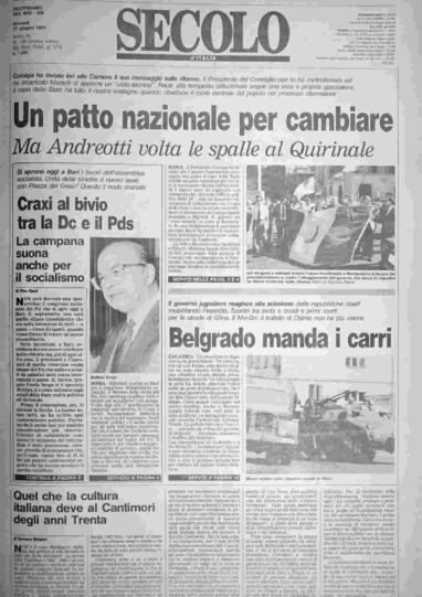 giovedì 27 giugno 1991