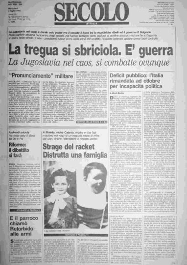 mercoledì 3 luglio 1991