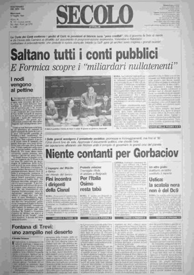 mercoledì 17 luglio 1991