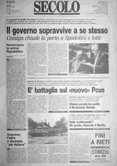 venerdì 26 luglio 1991
