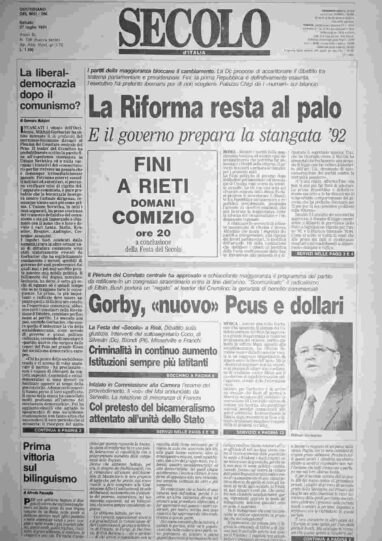 sabato 27 luglio 1991
