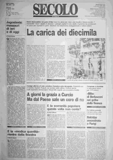 venerdì 9 agosto 1991