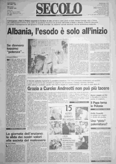 mercoledì 14 agosto 1991