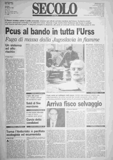 giovedì 29 agosto 1991
