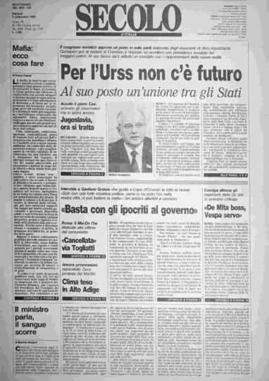 martedì 3 settembre 1991