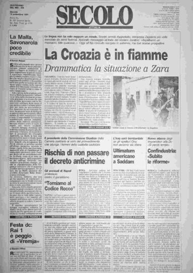 giovedì 19 settembre 1991