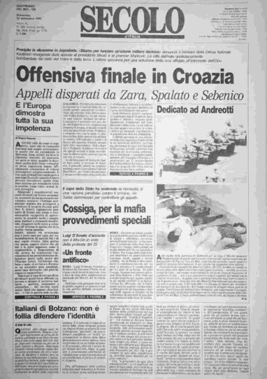 domenica 22 settembre 1991