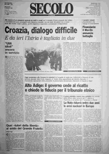 mercoledì 9 ottobre 1991