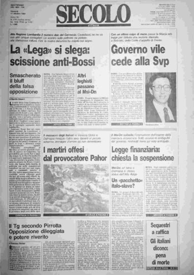 venerdì 11 ottobre 1991