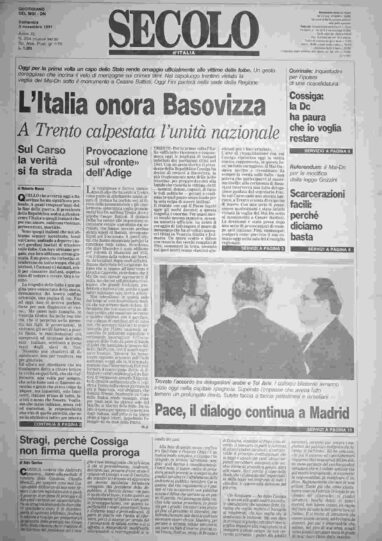 domenica 3 novembre 1991