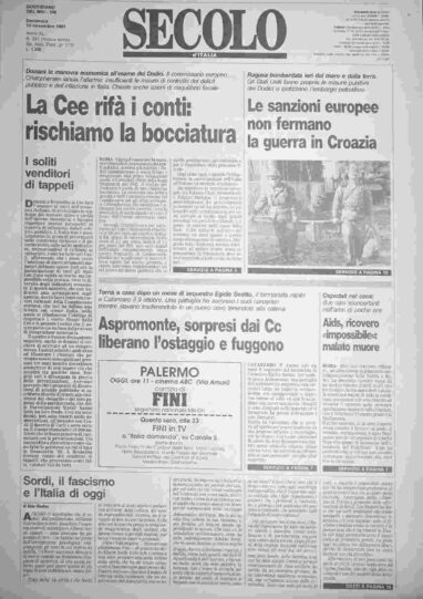 domenica 10 novembre 1991