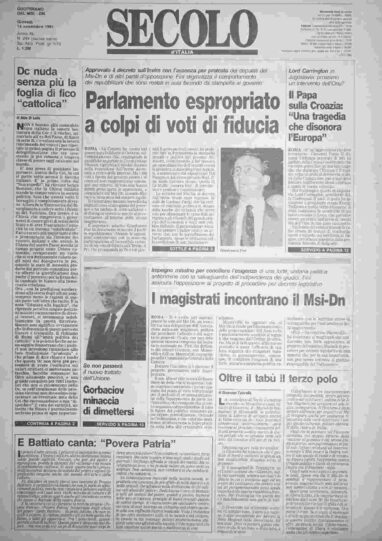 giovedì 14 novembre 1991