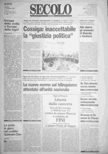 giovedì 21 novembre 1991