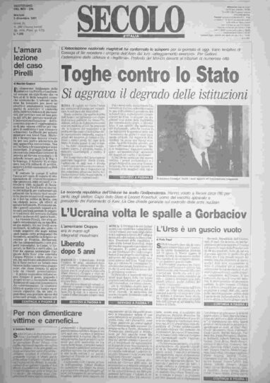 martedì 3 dicembre 1991