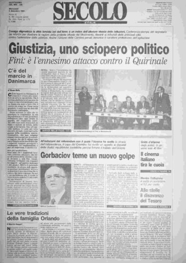 mercoledì 4 dicembre 1991