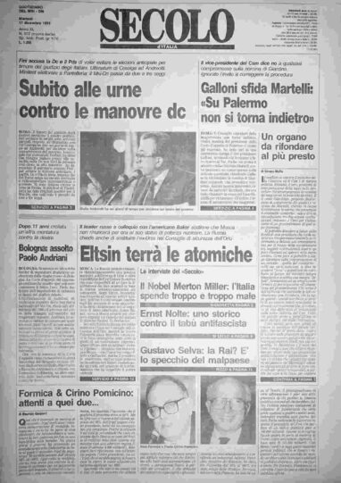 martedì 17 dicembre 1991
