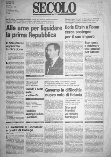 venerdì 20 dicembre 1991