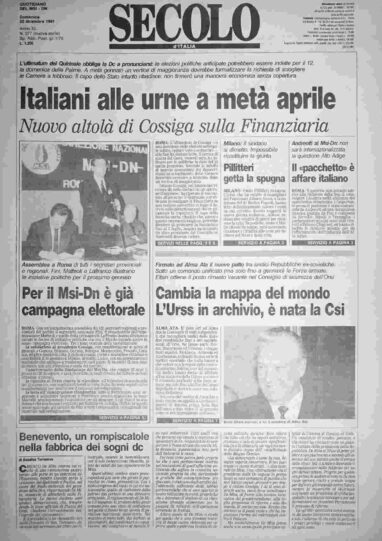 domenica 22 dicembre 1991