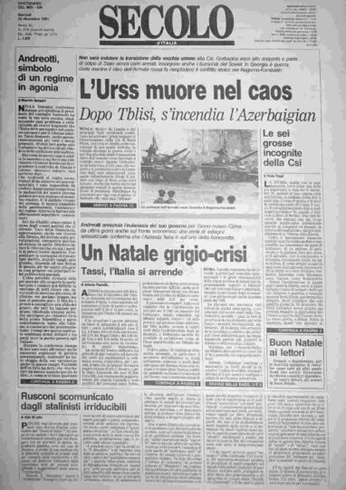 martedì 24 dicembre 1991