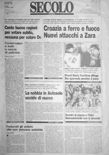 sabato 4 gennaio 1992
