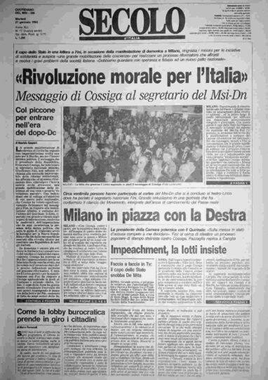 martedì 21 gennaio 1992