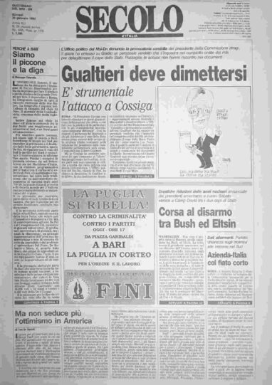 giovedì 30 gennaio 1992