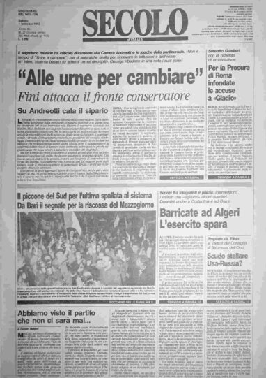 sabato 1 febbraio 1992
