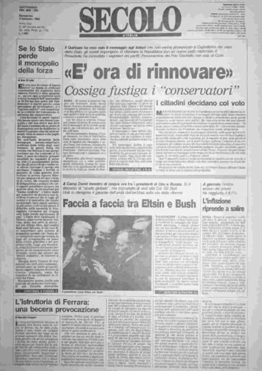 domenica 2 febbraio 1992