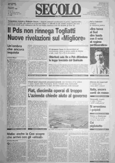 mercoledì 5 febbraio 1992