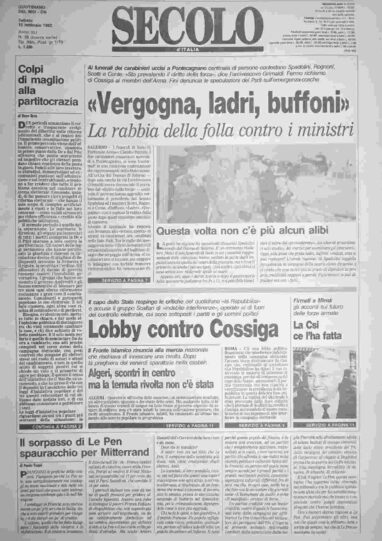 sabato 15 febbraio 1992