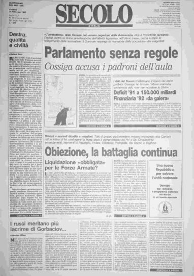 venerdì 28 febbraio 1992