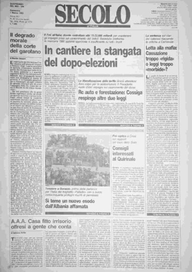 domenica 1 marzo 1992