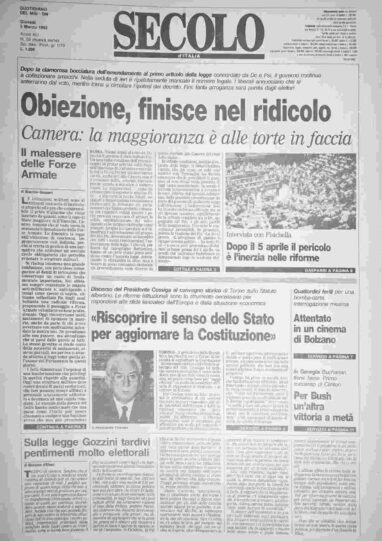 giovedì 5 marzo 1992
