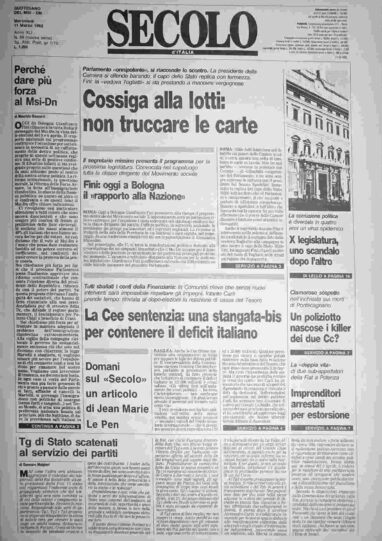 mercoledì 11 marzo 1992