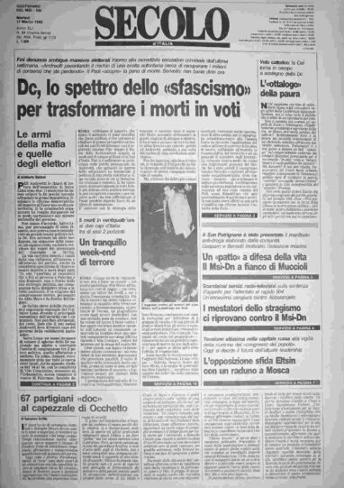 martedì 17 marzo 1992