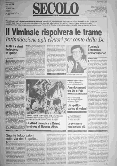 giovedì 19 marzo 1992