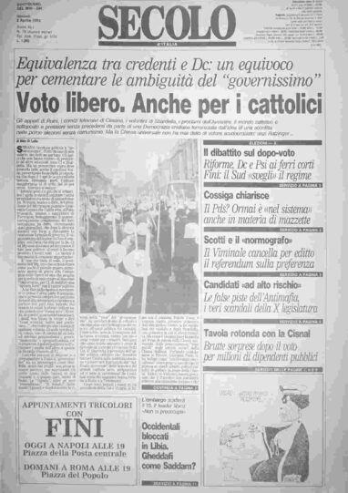 giovedì 2 aprile 1992