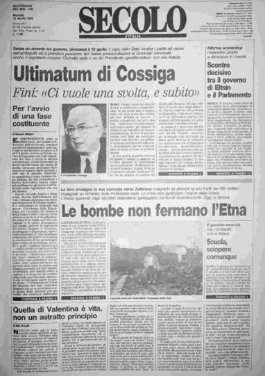 martedì 14 aprile 1992