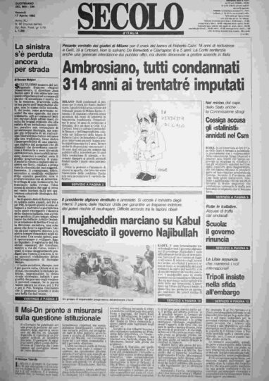 venerdì 17 aprile 1992