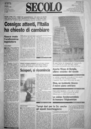 martedì 21 aprile 1992