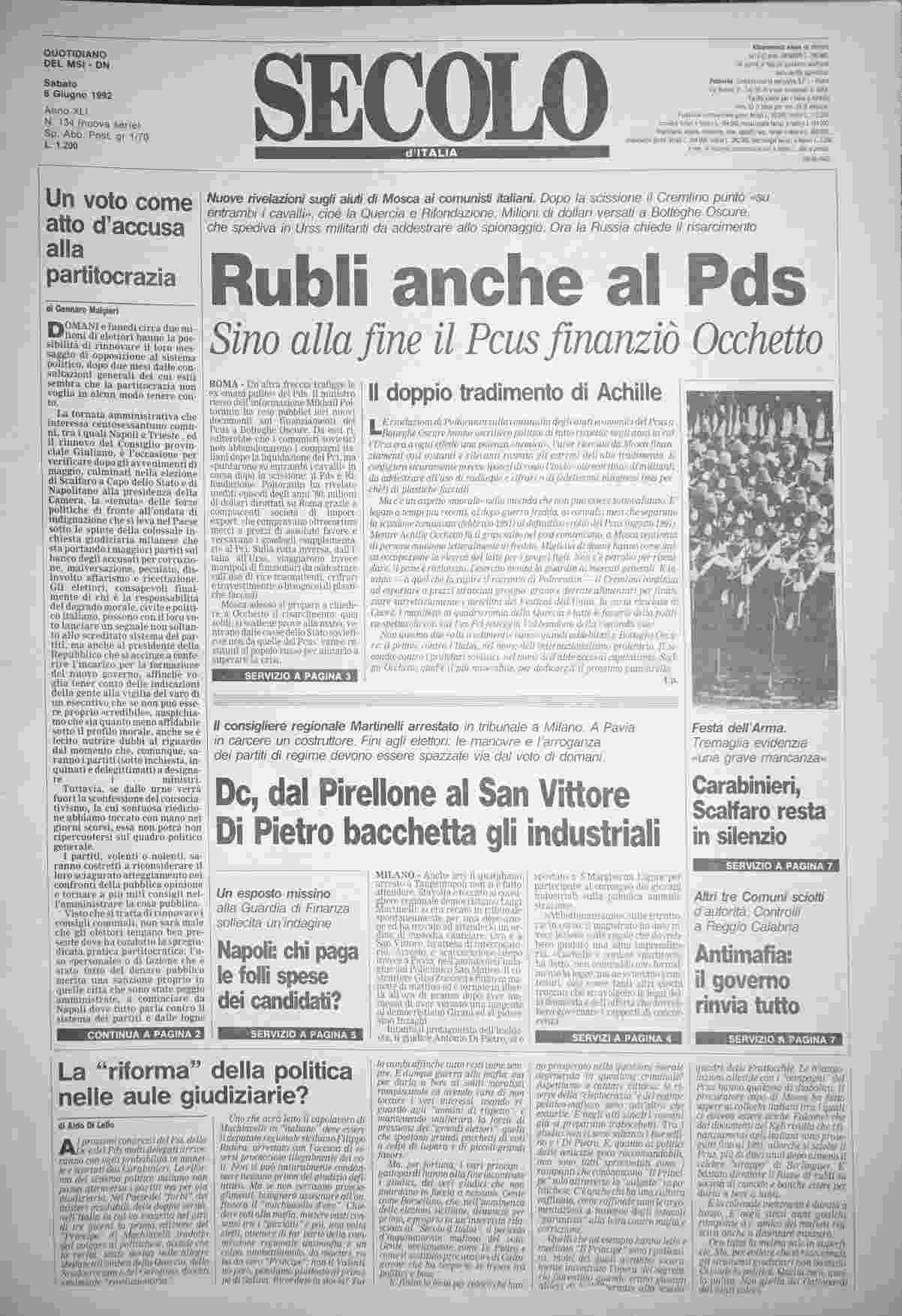 sabato 6 giugno 1992