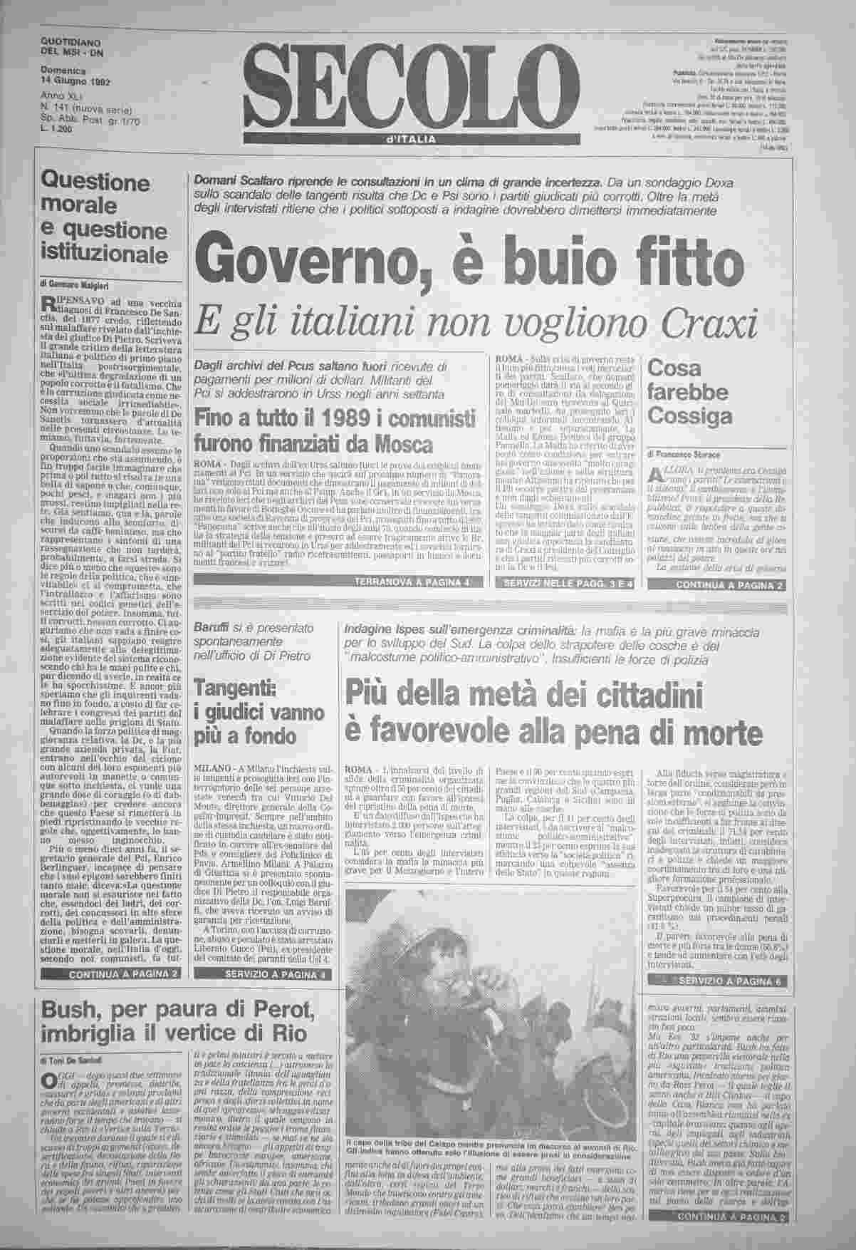 domenica 14 giugno 1992