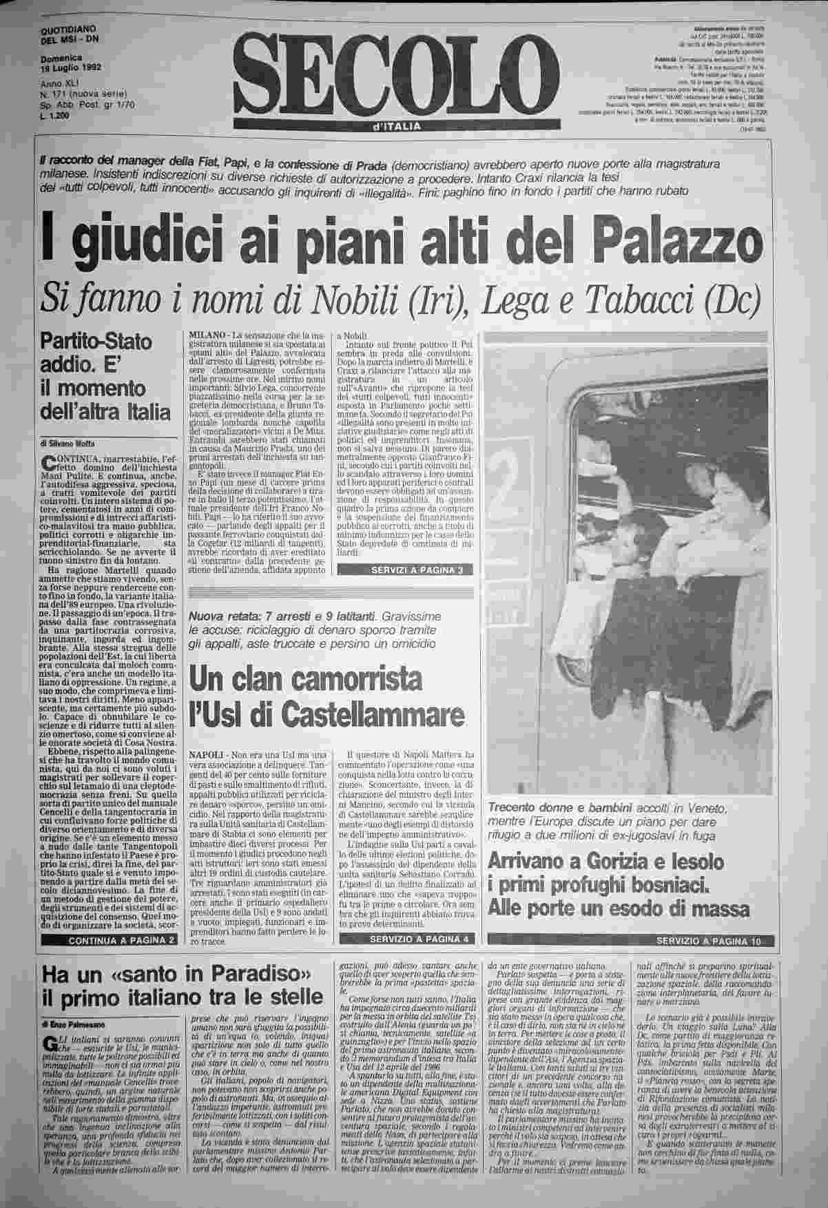 domenica 19 luglio 1992