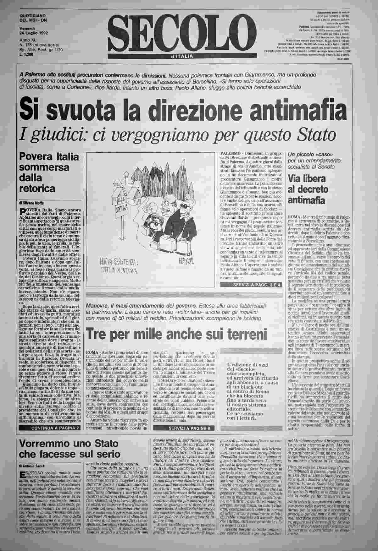 venerdì 24 luglio 1992