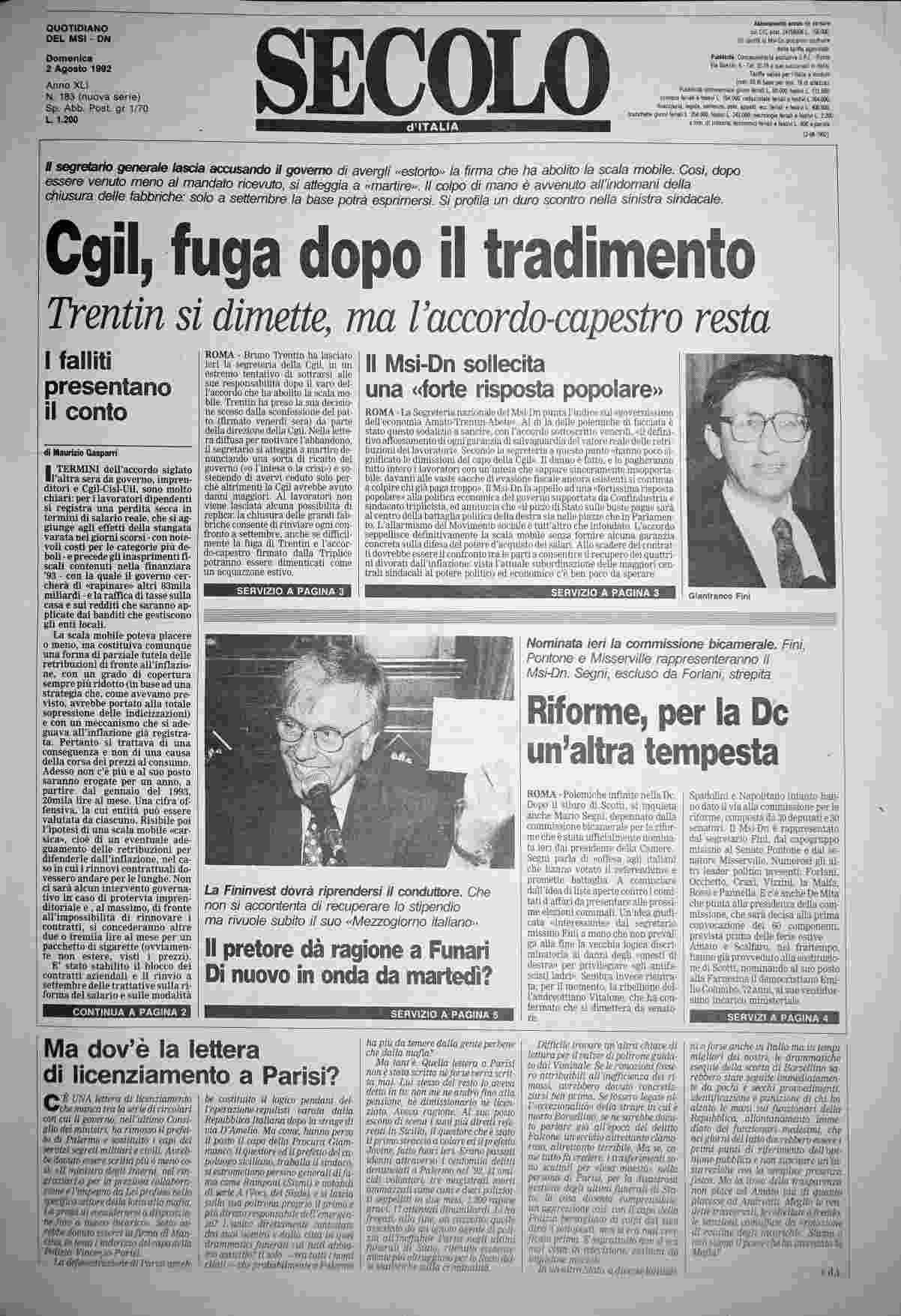 domenica 2 agosto 1992
