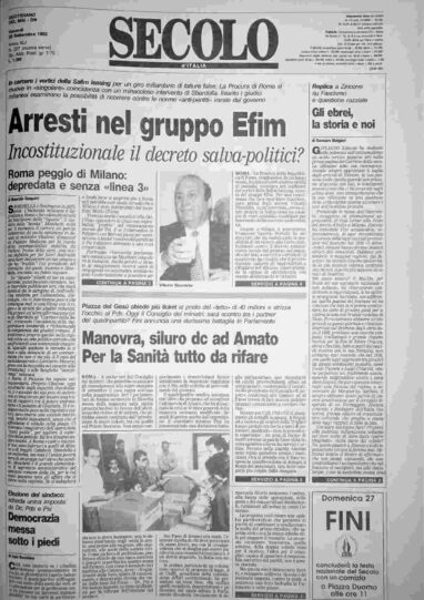 venerdì 25 settembre 1992