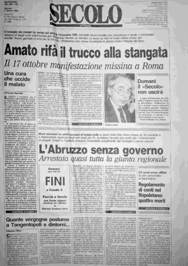 giovedì 1 ottobre 1992