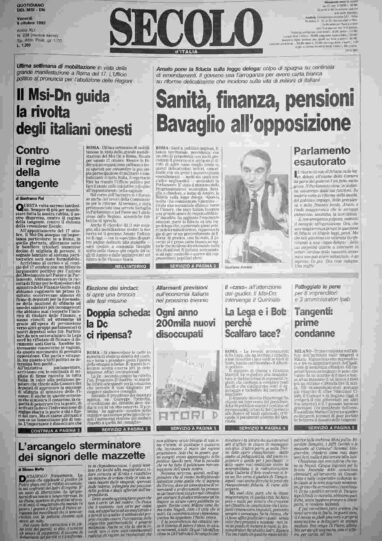 venerdì 9 ottobre 1992